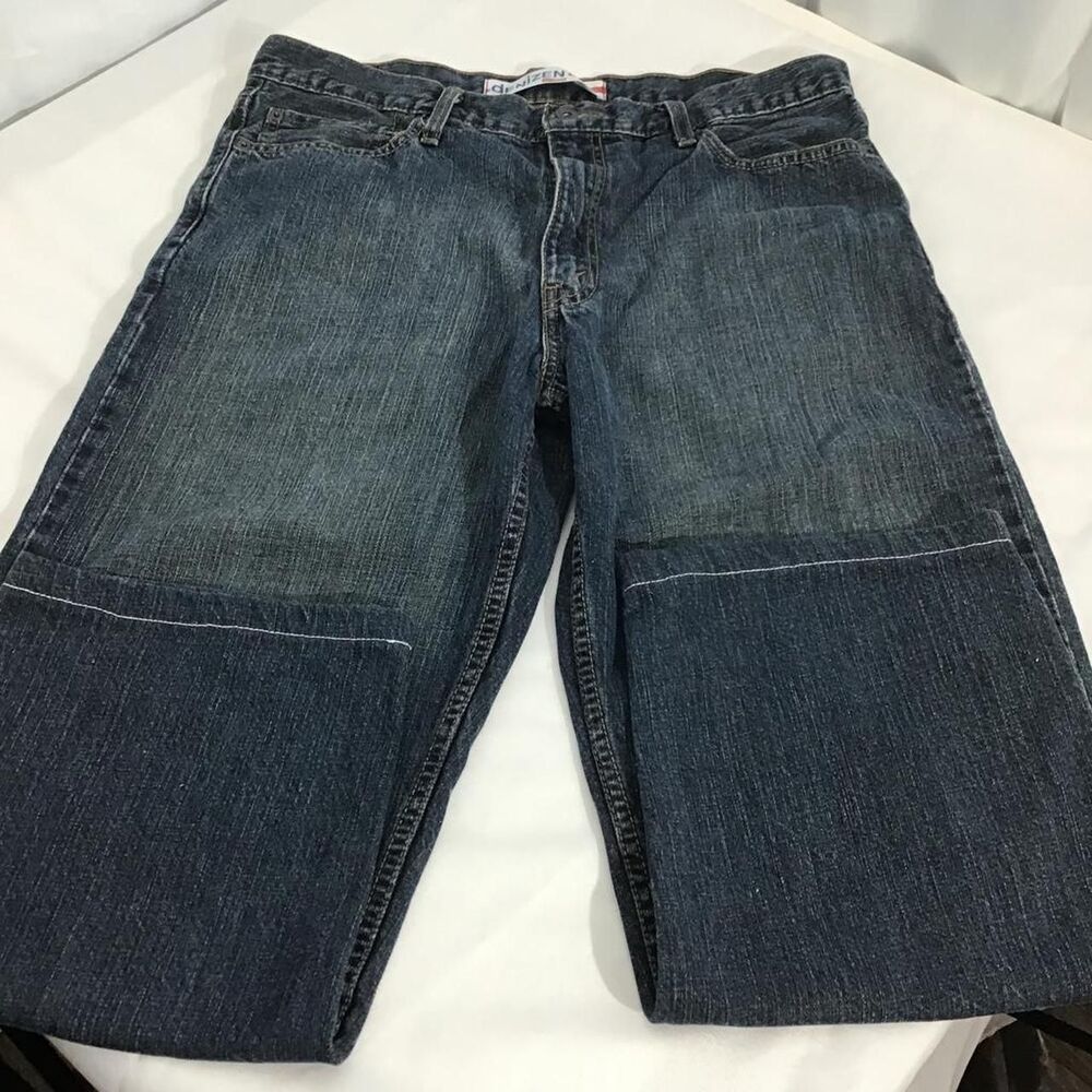 Denizen Men's Navy and Blue Jeans